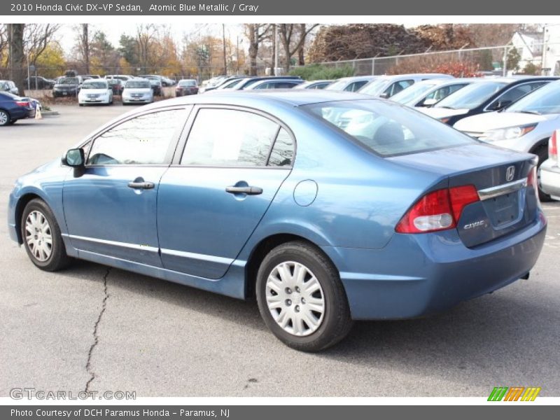 Atomic Blue Metallic / Gray 2010 Honda Civic DX-VP Sedan