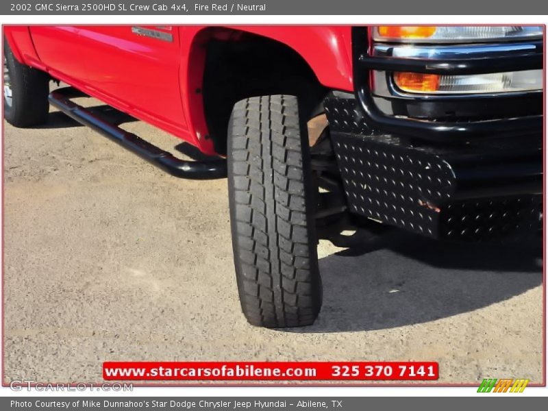 Fire Red / Neutral 2002 GMC Sierra 2500HD SL Crew Cab 4x4