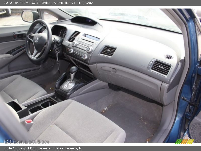 Atomic Blue Metallic / Gray 2010 Honda Civic DX-VP Sedan