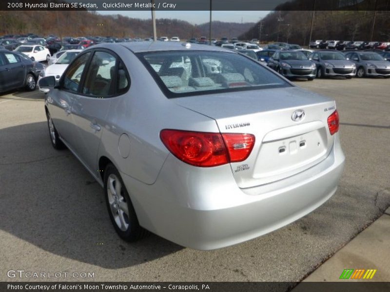 QuickSilver Metallic / Gray 2008 Hyundai Elantra SE Sedan