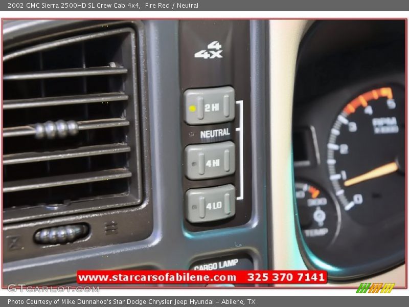 Fire Red / Neutral 2002 GMC Sierra 2500HD SL Crew Cab 4x4