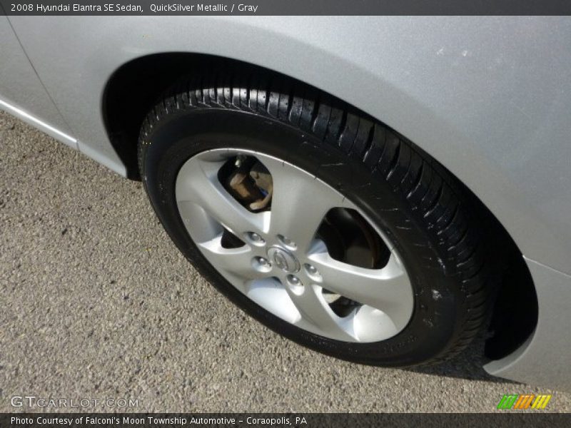 QuickSilver Metallic / Gray 2008 Hyundai Elantra SE Sedan