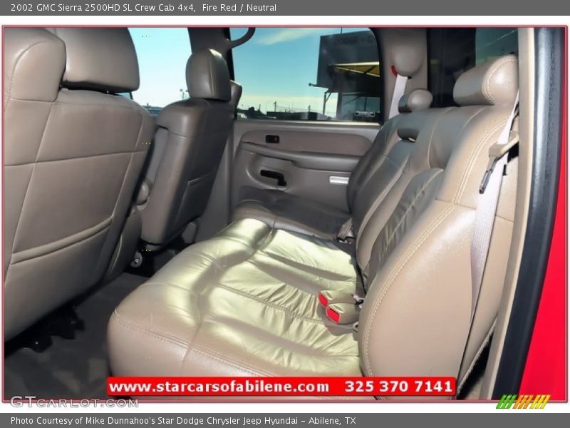 Fire Red / Neutral 2002 GMC Sierra 2500HD SL Crew Cab 4x4