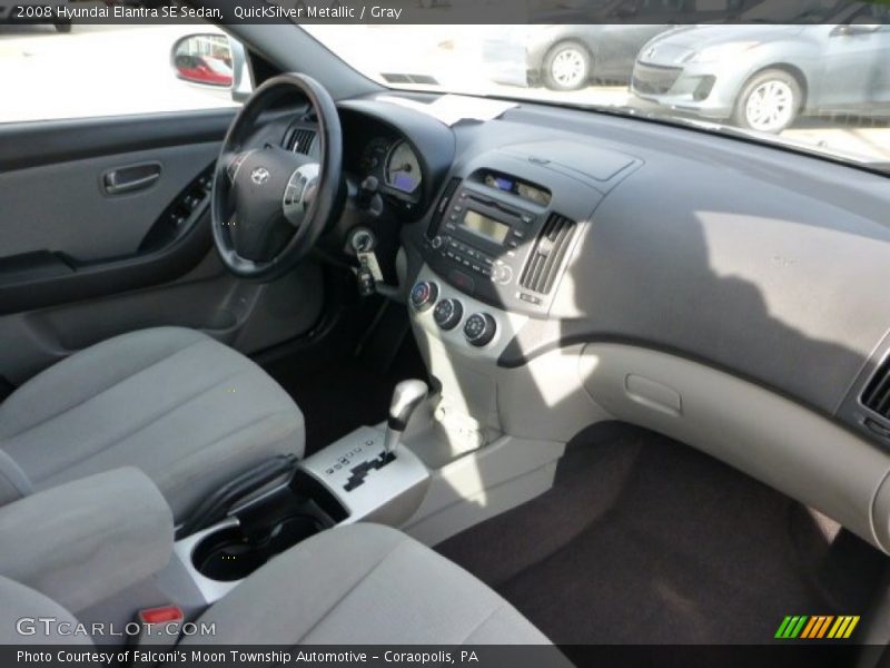 QuickSilver Metallic / Gray 2008 Hyundai Elantra SE Sedan