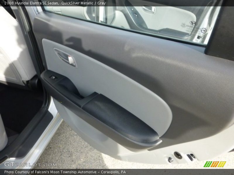 QuickSilver Metallic / Gray 2008 Hyundai Elantra SE Sedan