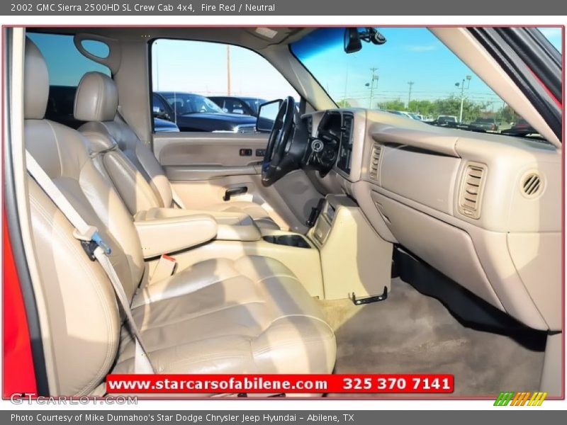 Fire Red / Neutral 2002 GMC Sierra 2500HD SL Crew Cab 4x4