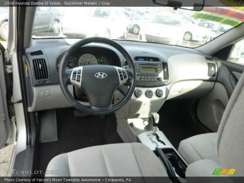 QuickSilver Metallic / Gray 2008 Hyundai Elantra SE Sedan
