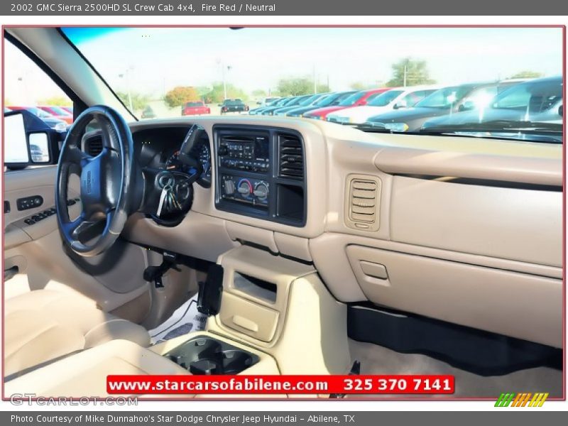 Fire Red / Neutral 2002 GMC Sierra 2500HD SL Crew Cab 4x4