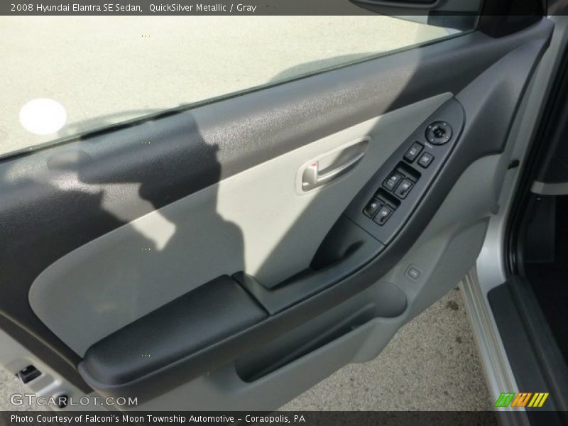 QuickSilver Metallic / Gray 2008 Hyundai Elantra SE Sedan
