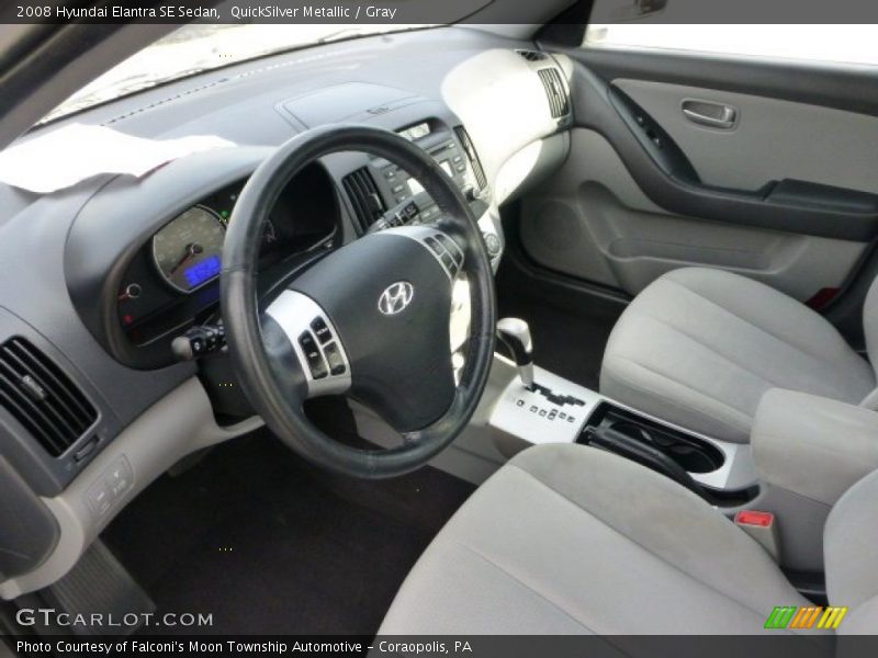 QuickSilver Metallic / Gray 2008 Hyundai Elantra SE Sedan