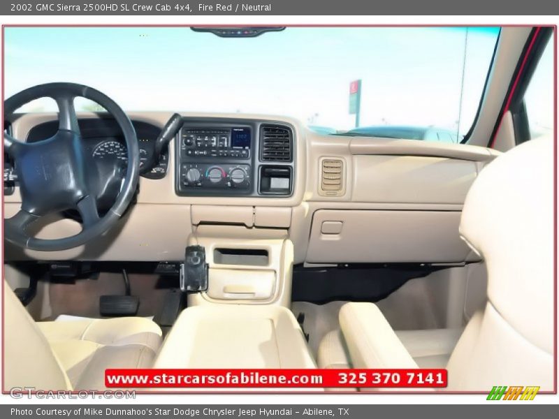 Fire Red / Neutral 2002 GMC Sierra 2500HD SL Crew Cab 4x4
