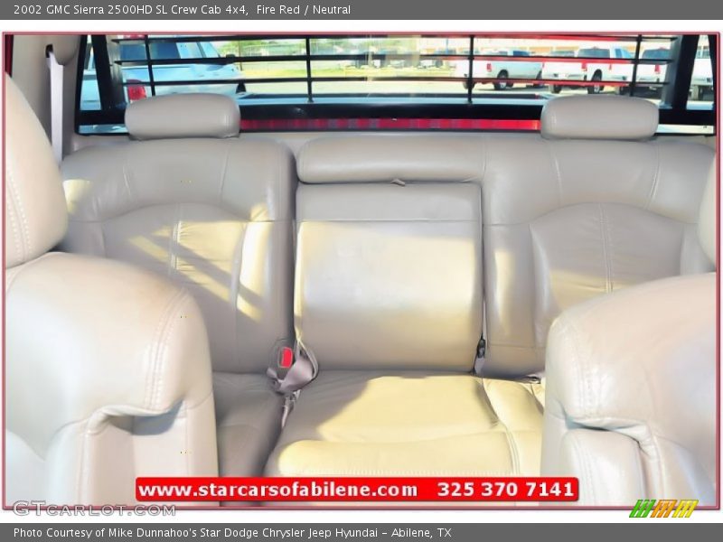 Fire Red / Neutral 2002 GMC Sierra 2500HD SL Crew Cab 4x4