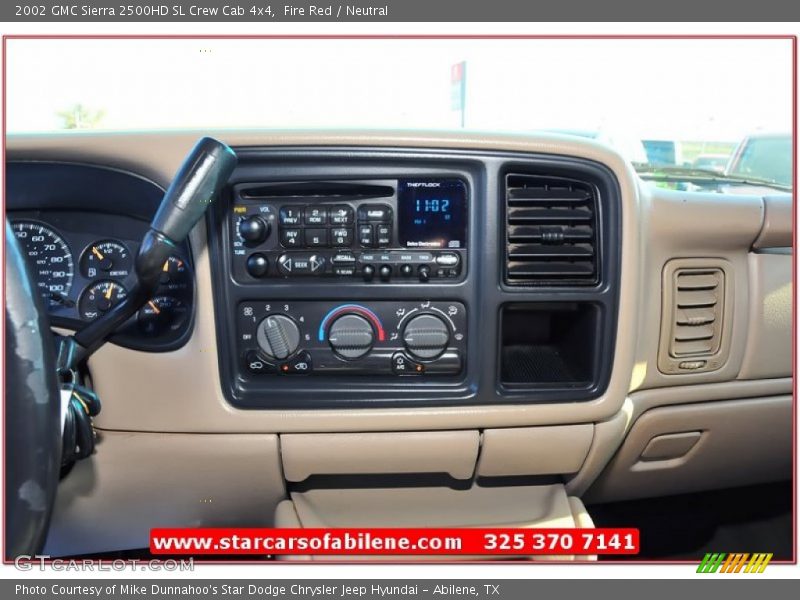 Fire Red / Neutral 2002 GMC Sierra 2500HD SL Crew Cab 4x4