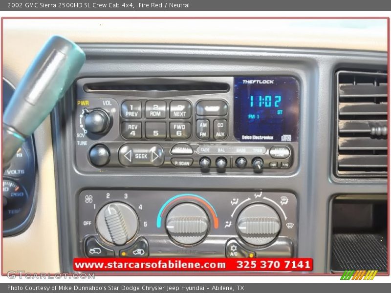 Fire Red / Neutral 2002 GMC Sierra 2500HD SL Crew Cab 4x4