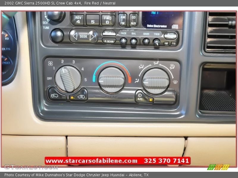 Fire Red / Neutral 2002 GMC Sierra 2500HD SL Crew Cab 4x4