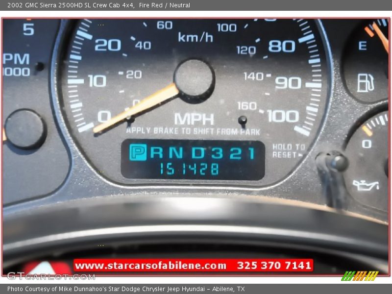 Fire Red / Neutral 2002 GMC Sierra 2500HD SL Crew Cab 4x4
