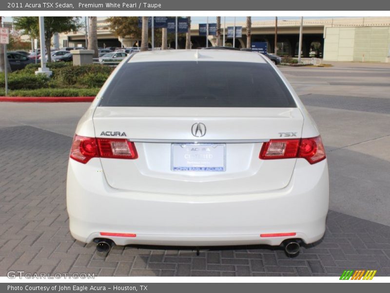 Premium White Pearl / Taupe 2011 Acura TSX Sedan