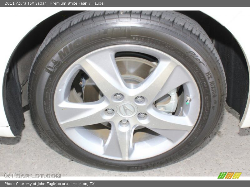 Premium White Pearl / Taupe 2011 Acura TSX Sedan