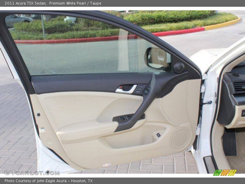 Premium White Pearl / Taupe 2011 Acura TSX Sedan