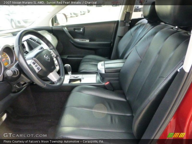 Sunset Red Pearl Metallic / Charcoal 2007 Nissan Murano SL AWD