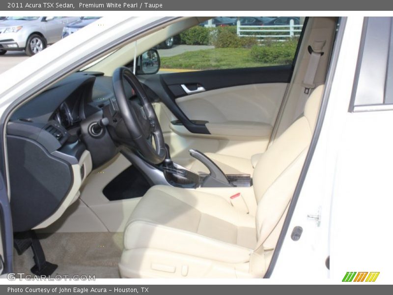 Premium White Pearl / Taupe 2011 Acura TSX Sedan