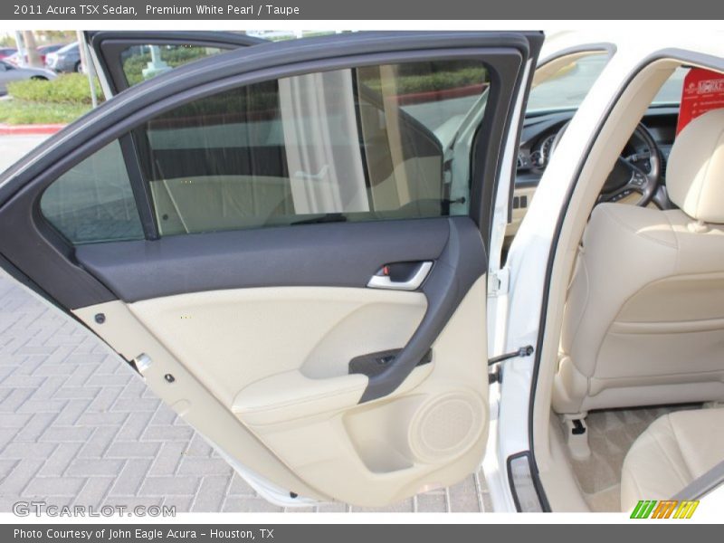 Premium White Pearl / Taupe 2011 Acura TSX Sedan