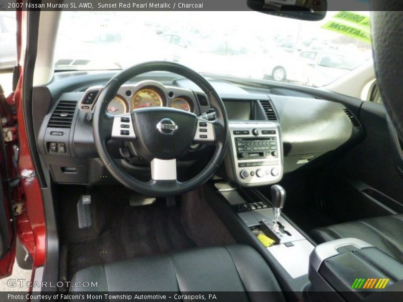 Sunset Red Pearl Metallic / Charcoal 2007 Nissan Murano SL AWD