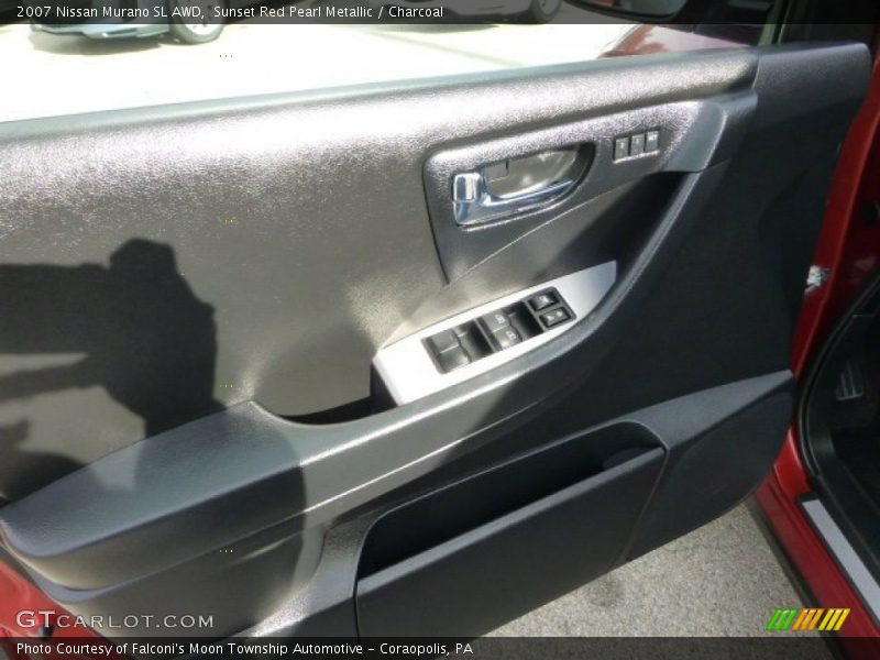 Sunset Red Pearl Metallic / Charcoal 2007 Nissan Murano SL AWD