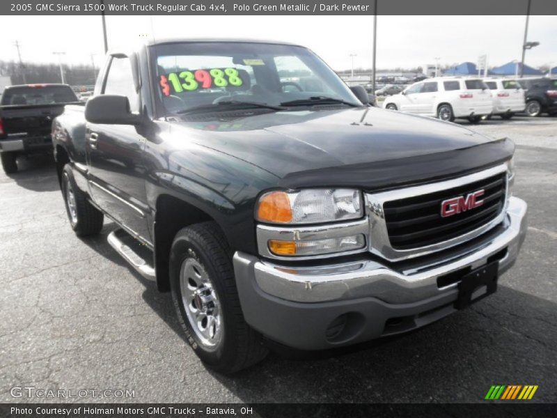 Polo Green Metallic / Dark Pewter 2005 GMC Sierra 1500 Work Truck Regular Cab 4x4