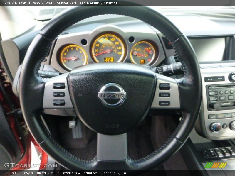 Sunset Red Pearl Metallic / Charcoal 2007 Nissan Murano SL AWD