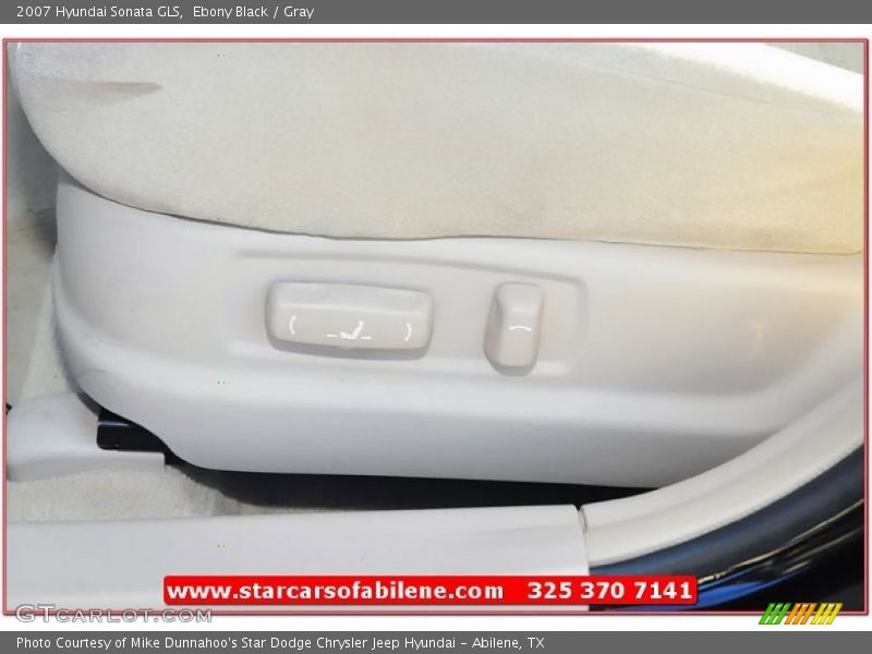 Ebony Black / Gray 2007 Hyundai Sonata GLS