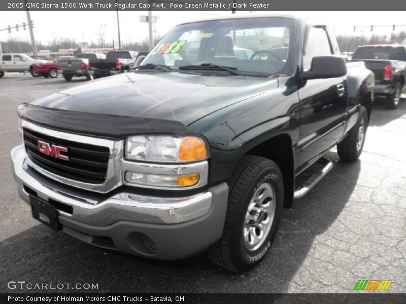Polo Green Metallic / Dark Pewter 2005 GMC Sierra 1500 Work Truck Regular Cab 4x4