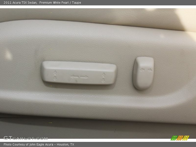 Premium White Pearl / Taupe 2011 Acura TSX Sedan