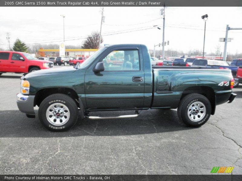 Polo Green Metallic / Dark Pewter 2005 GMC Sierra 1500 Work Truck Regular Cab 4x4