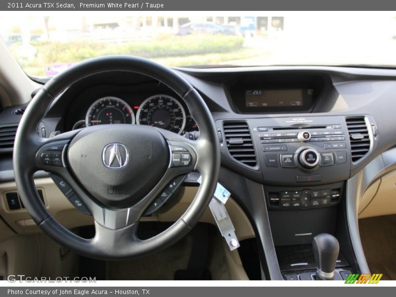 Premium White Pearl / Taupe 2011 Acura TSX Sedan