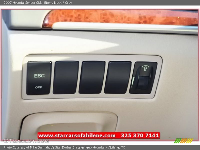 Ebony Black / Gray 2007 Hyundai Sonata GLS