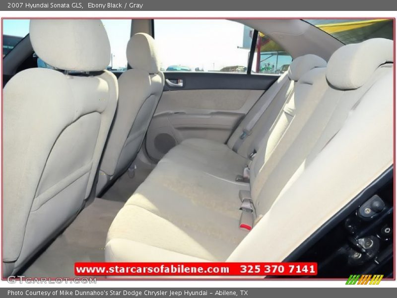 Ebony Black / Gray 2007 Hyundai Sonata GLS