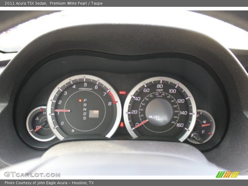 Premium White Pearl / Taupe 2011 Acura TSX Sedan