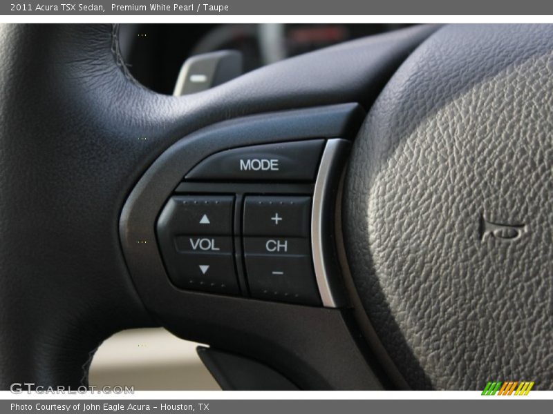 Premium White Pearl / Taupe 2011 Acura TSX Sedan