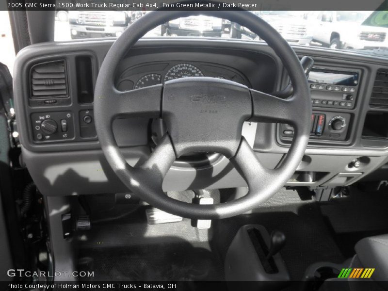 Polo Green Metallic / Dark Pewter 2005 GMC Sierra 1500 Work Truck Regular Cab 4x4