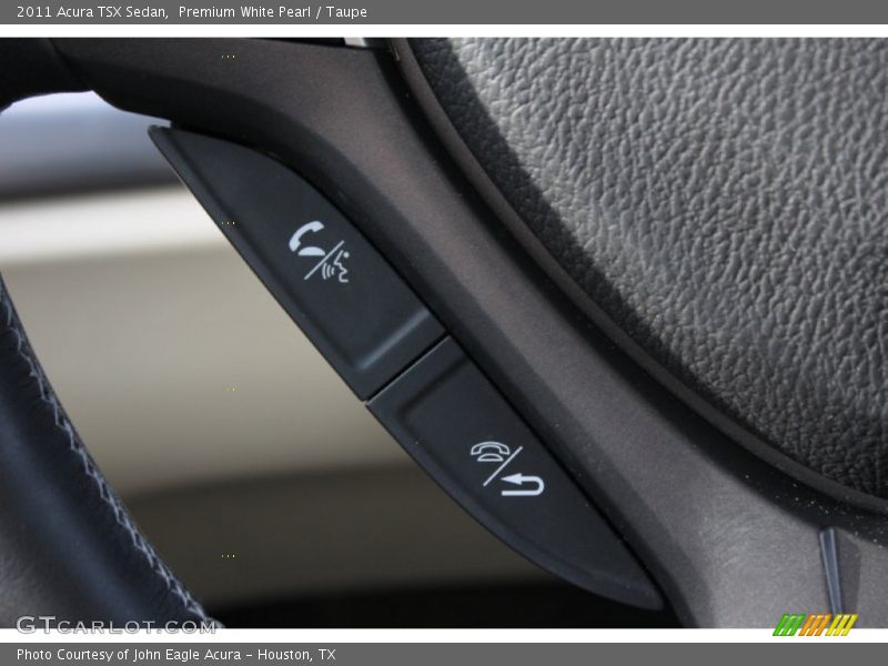 Premium White Pearl / Taupe 2011 Acura TSX Sedan