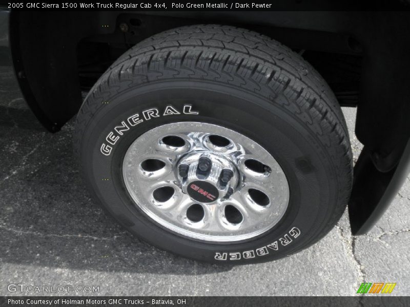Polo Green Metallic / Dark Pewter 2005 GMC Sierra 1500 Work Truck Regular Cab 4x4
