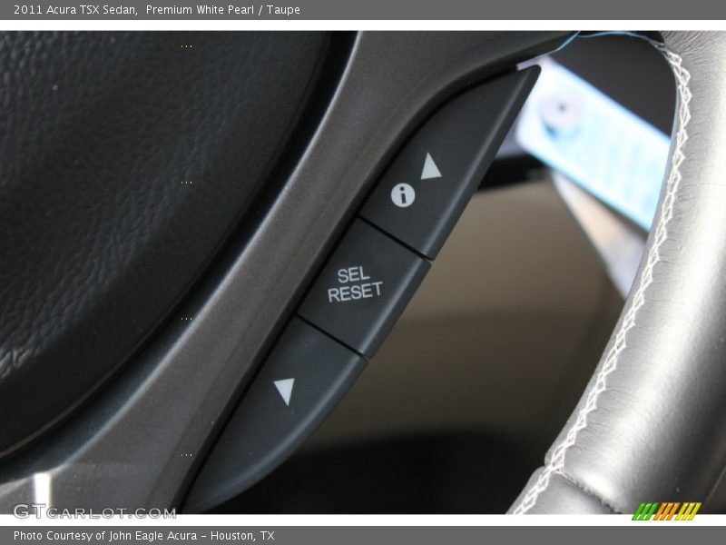 Premium White Pearl / Taupe 2011 Acura TSX Sedan