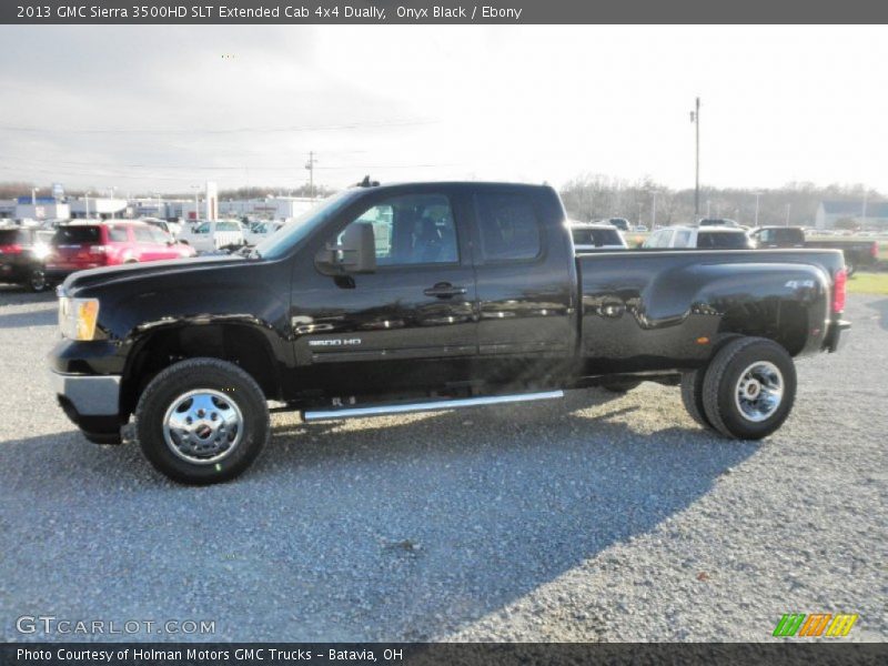 Onyx Black / Ebony 2013 GMC Sierra 3500HD SLT Extended Cab 4x4 Dually