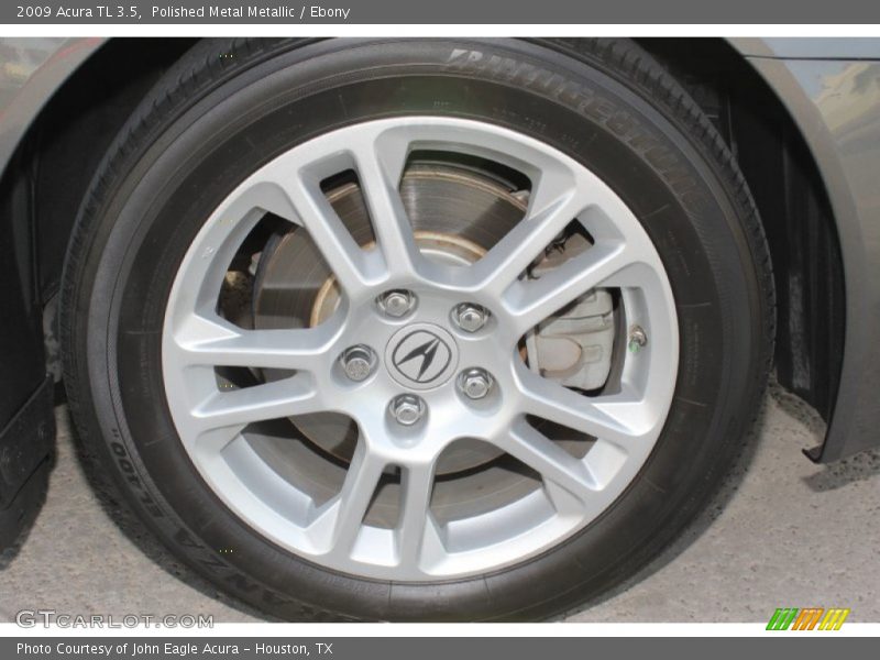 Polished Metal Metallic / Ebony 2009 Acura TL 3.5