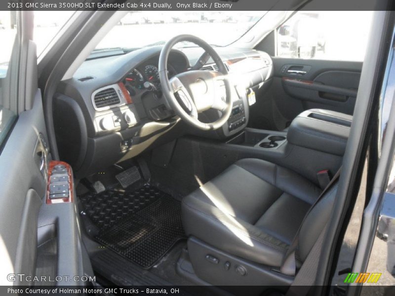 Onyx Black / Ebony 2013 GMC Sierra 3500HD SLT Extended Cab 4x4 Dually