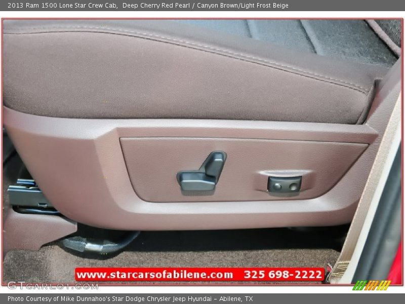 Deep Cherry Red Pearl / Canyon Brown/Light Frost Beige 2013 Ram 1500 Lone Star Crew Cab