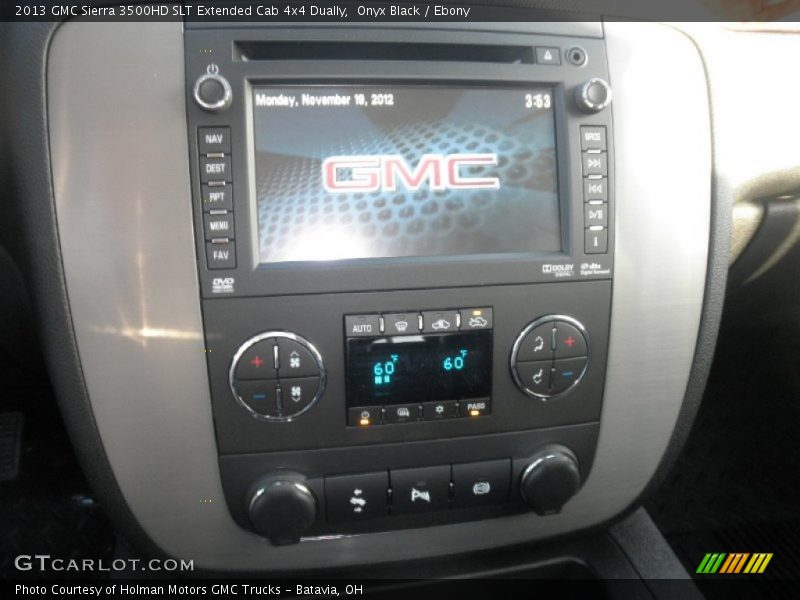 Onyx Black / Ebony 2013 GMC Sierra 3500HD SLT Extended Cab 4x4 Dually