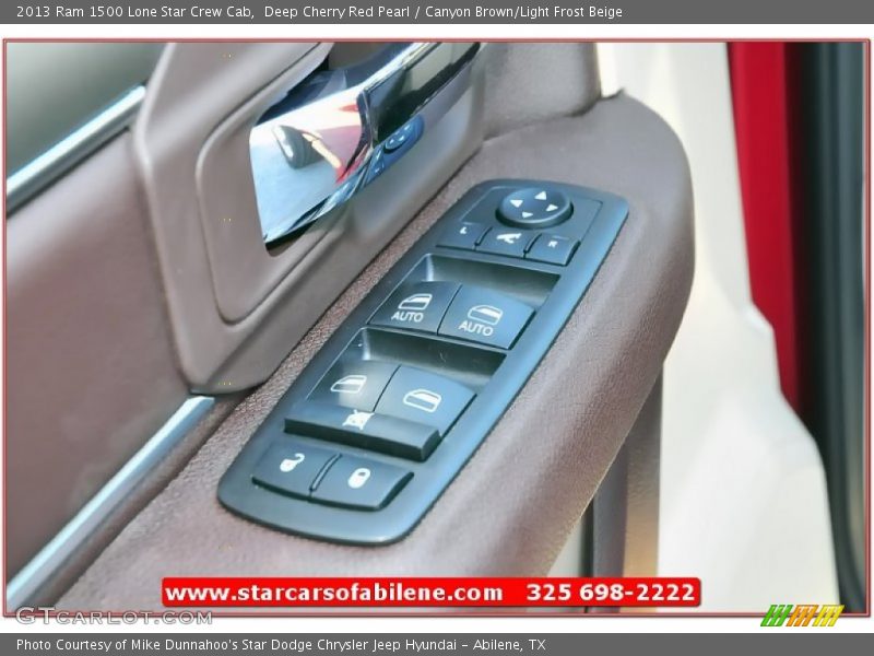 Deep Cherry Red Pearl / Canyon Brown/Light Frost Beige 2013 Ram 1500 Lone Star Crew Cab
