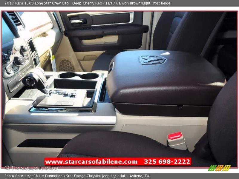 Deep Cherry Red Pearl / Canyon Brown/Light Frost Beige 2013 Ram 1500 Lone Star Crew Cab